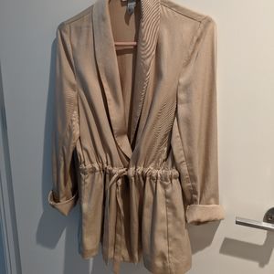 Tan Long Jacket Blazer